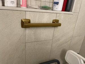 Gold Grab Bar Installation in Georgetown